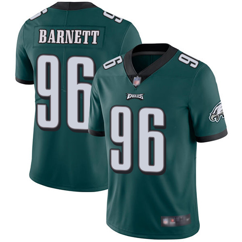 Men Philadelphia Eagles 96 Derek Barnett Midnight Green Team Color Vapor Untouchable NFL Jersey Limited